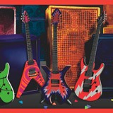 Adesivi Murali: Bordi Guitar 4