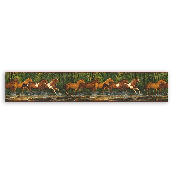 Bordi adesivi per pareti Cavalli | StickersMurali.com