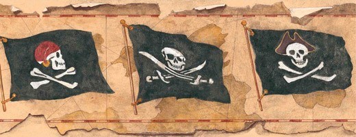 Adesivi per Bambini: Confine  Pirati