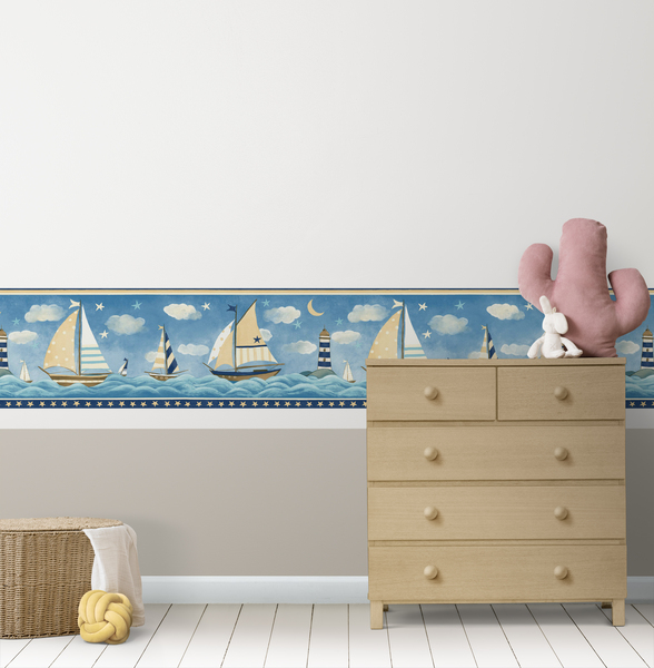 Adesivi per Bambini: Bordura di Barche