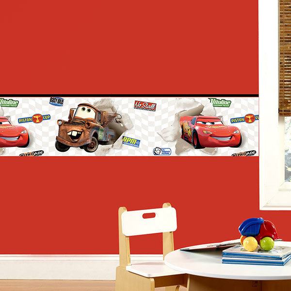 Adesivi per Bambini: Confine Disney Cars 1