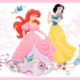 Adesivi per Bambini: Confine Principesse Disney che balla 4
