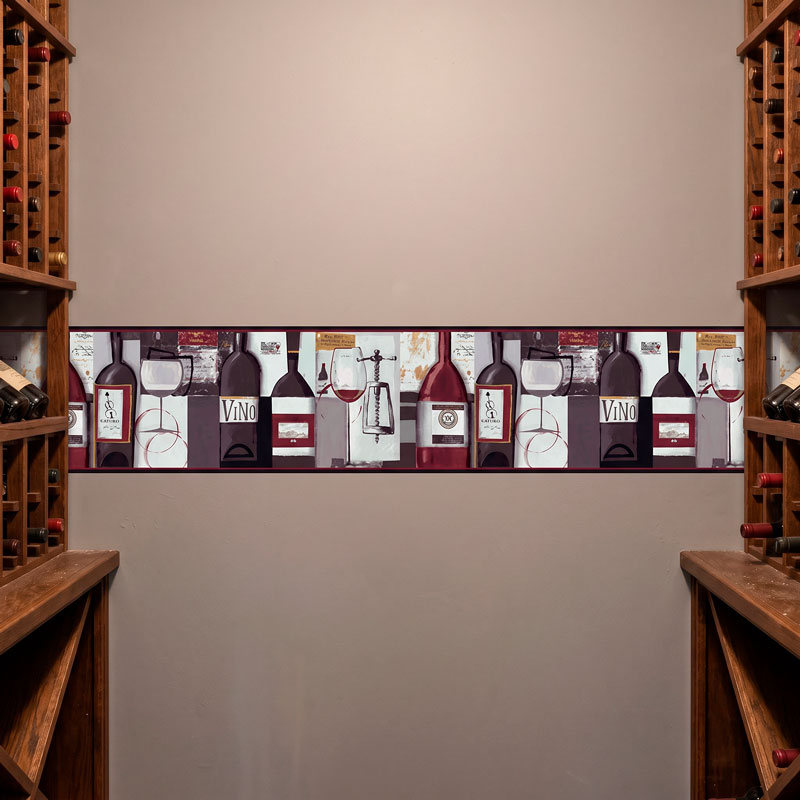 Carta da parate bordo vino 11/12