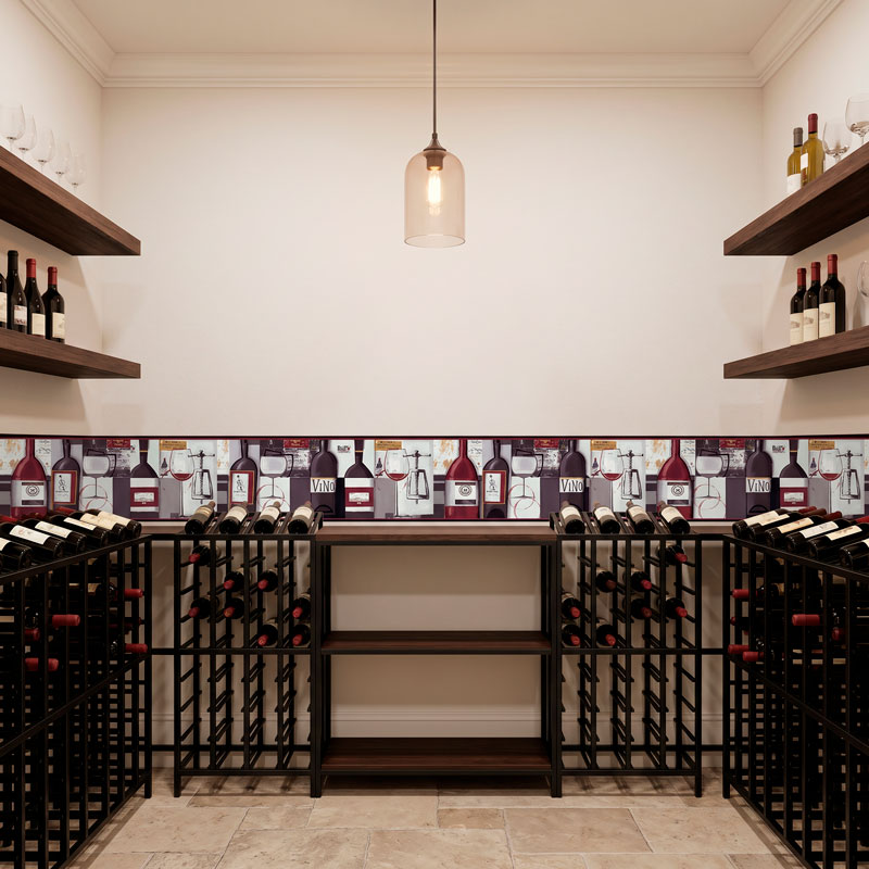Carta da parate bordo vino 7/12