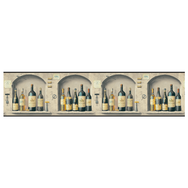 Adesivi Murali: Bottiglie di Vino