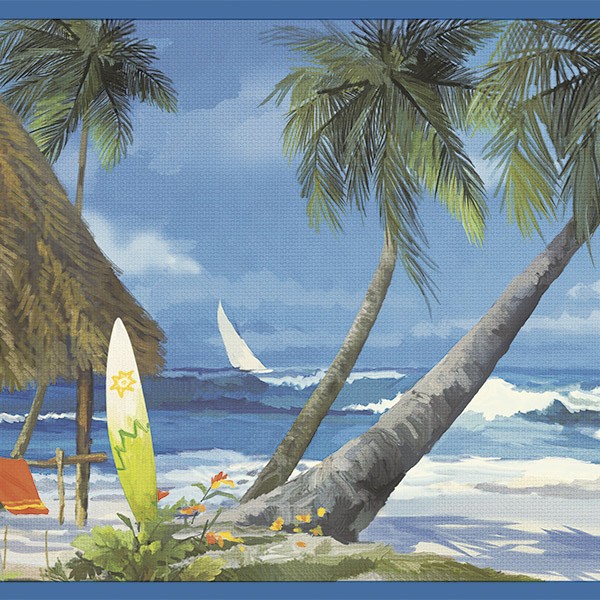 Adesivi Murali: Spiaggia Hawaiana