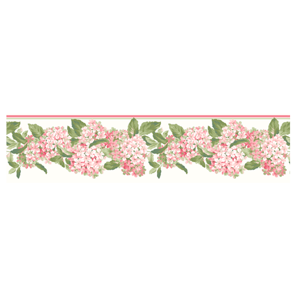 Adesivi Murali: Bouquet di ortensie rosa