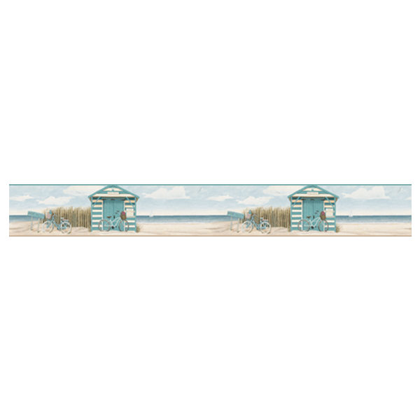 Adesivi Murali: Spogliatoi della Spiaggia