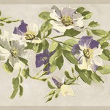 Adesivi Murali: Fiori Dipinti di Viola 3