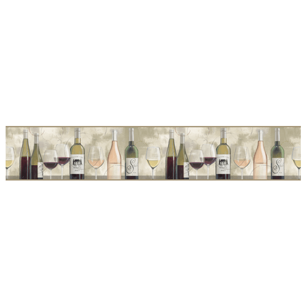 Adesivi Murali: Bottiglie e Bicchieri da Vino