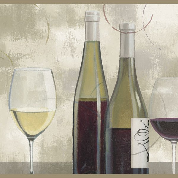 Adesivi Murali: Bottiglie e Bicchieri da Vino