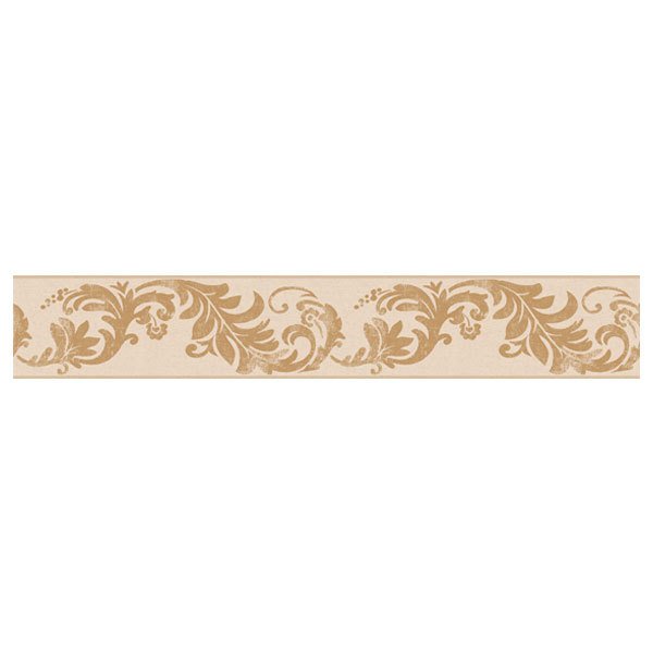 Adesivi Murali: Fiori Ornamentali in Marrone