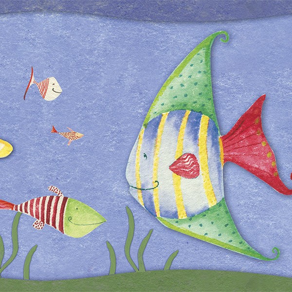 Adesivi per Bambini: Pesce in Fondo al Mare