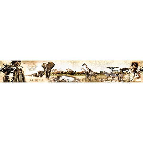 Adesivi Murali: Collage Paesaggio Africano