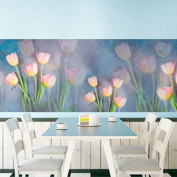 Adesivi Murali: Tulipani dipinti