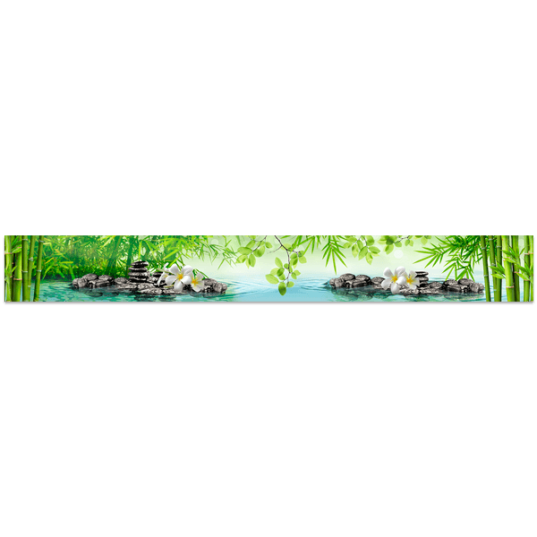 Adesivi Murali: Fiume tra i bambù 0