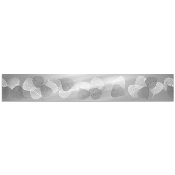 Adesivi Murali: Foglie grigie 0