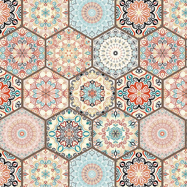 Adesivi Murali: Esagoni decorativi