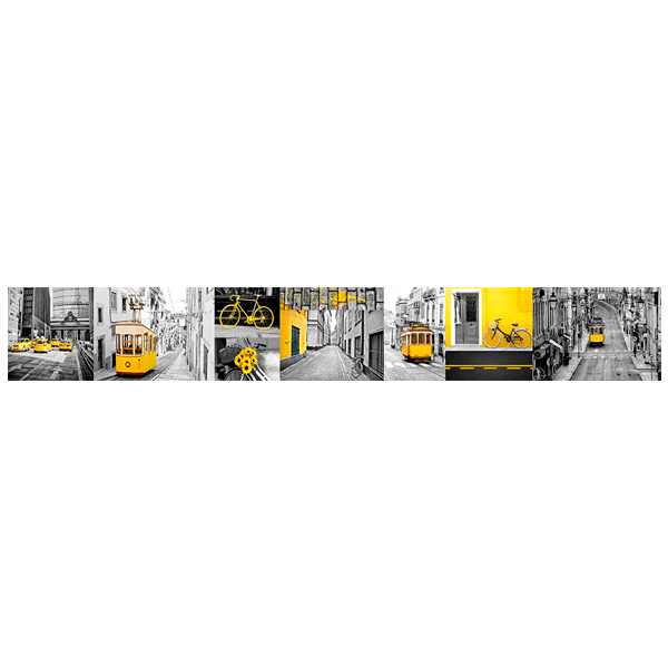 Adesivi Murali: Dettagli in giallo
