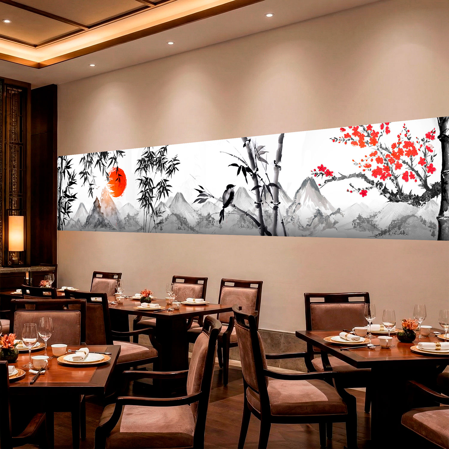 Adesivi Murali: Paesaggio in stile giapponese