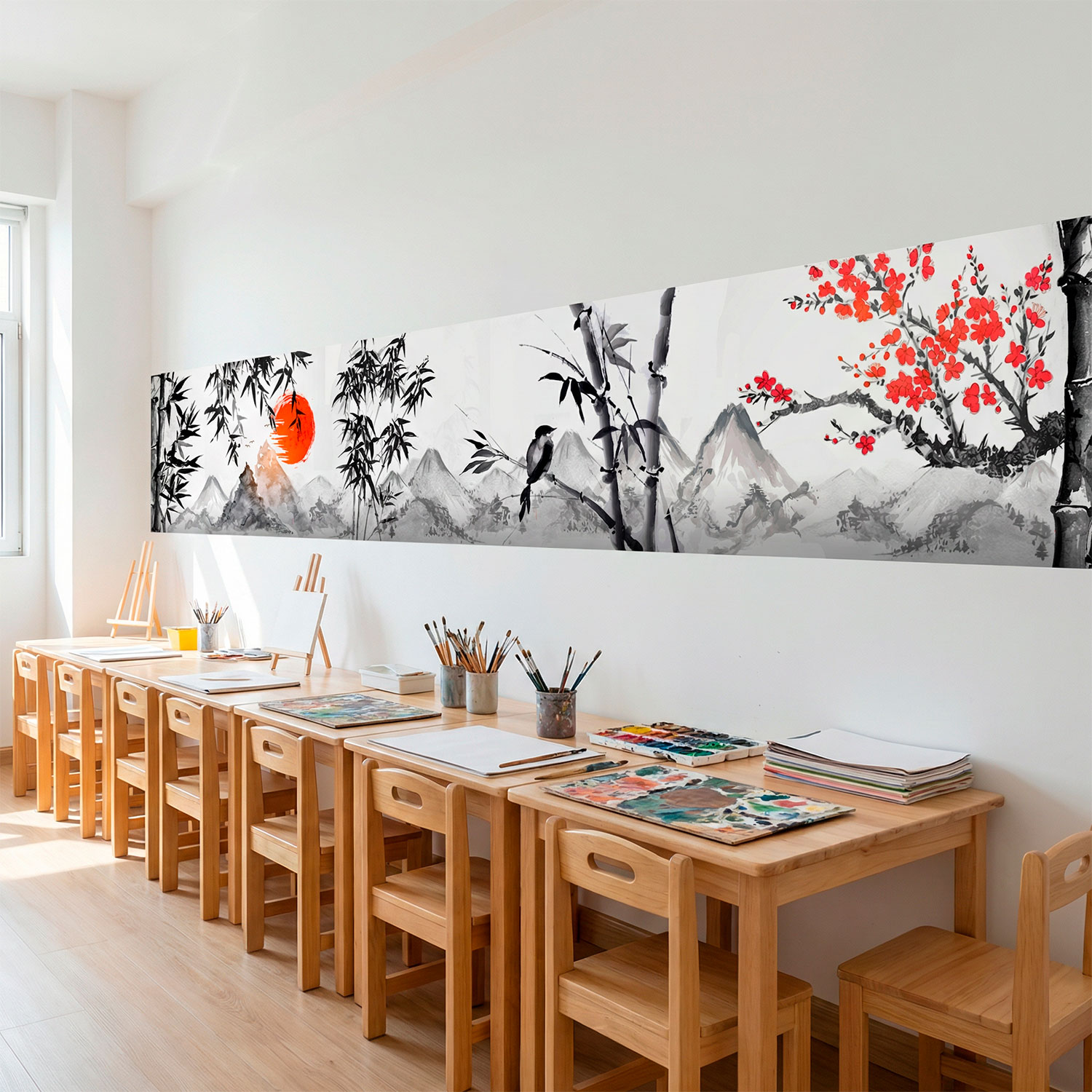 Adesivi Murali: Paesaggio in stile giapponese