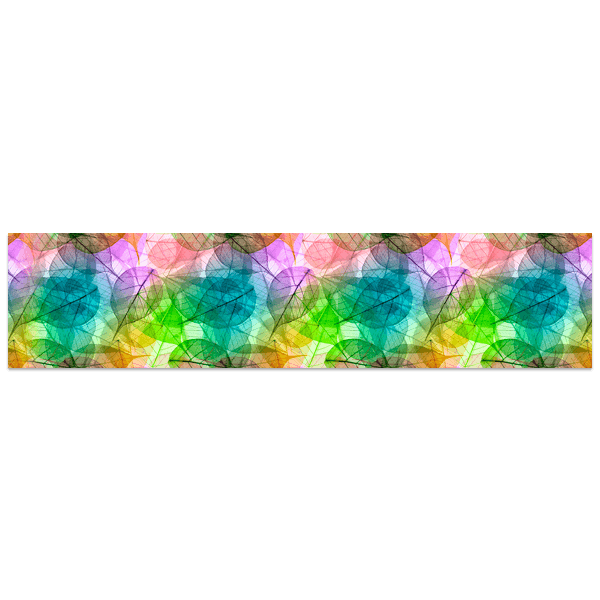 Adesivi Murali: Foglie di arcobaleno