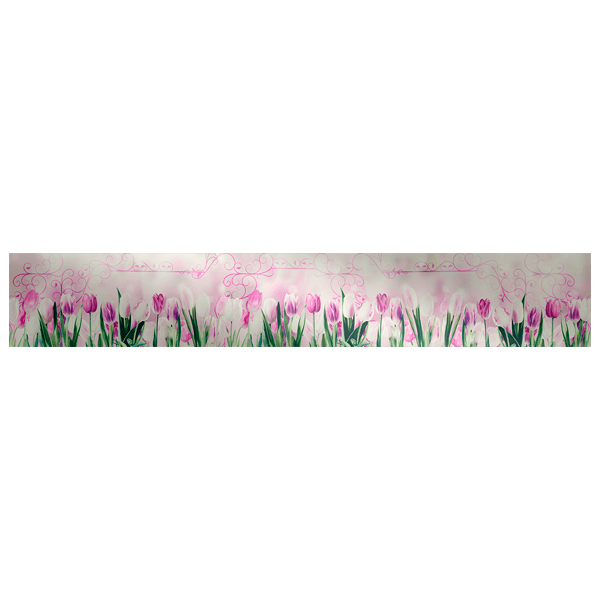 Adesivi Murali: Tulipani e ornamenti