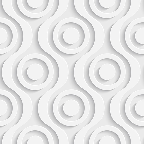 Adesivi Murali: Cerchi su fondo bianco