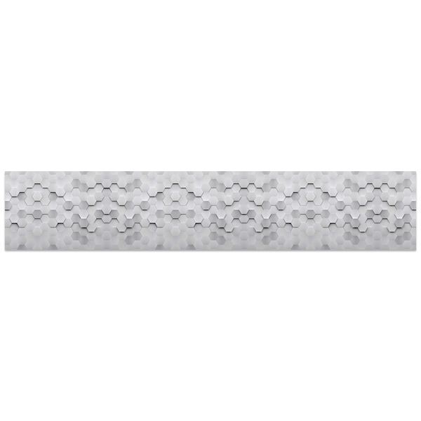 Adesivi Murali: Esagoni grigi