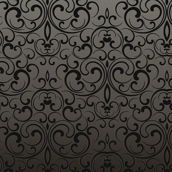 Adesivi Murali: Bordo ornamentale scuro