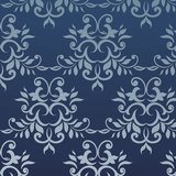 Adesivi Murali: Ornamenti in blu e bianco 3