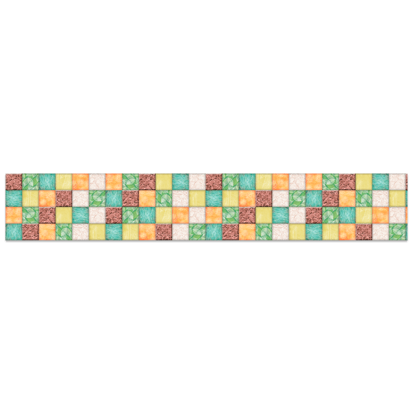 Adesivi Murali: Piastrelle di erbaccia