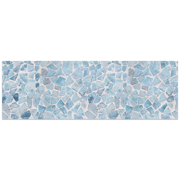 Adesivi Murali: Pavimento blu