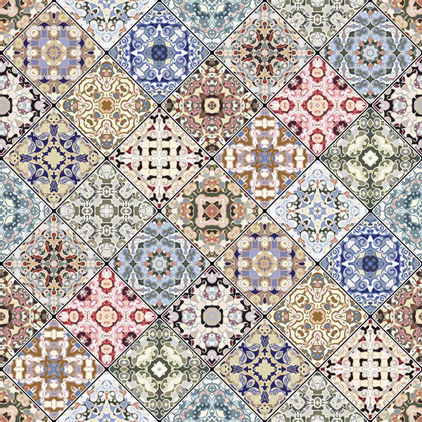 Adesivi Murali: Mosaico di piastrelle