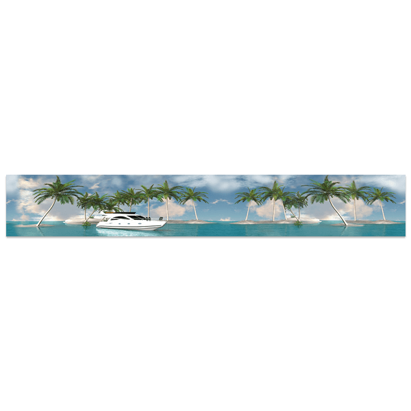 Adesivi Murali: Barca nei Caraibi