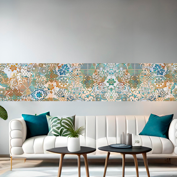 Adesivi Murali: Stampa ornamentale pavone