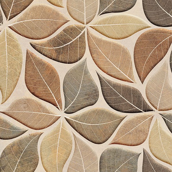 Adesivi Murali: Arazzo marrone foglie