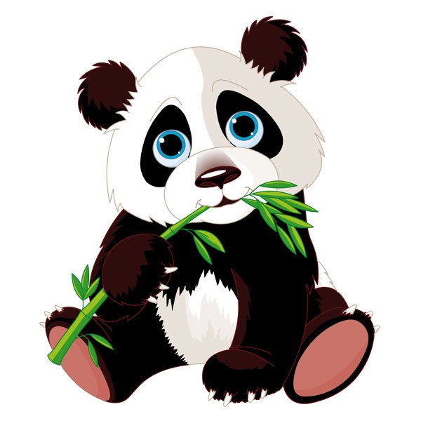 Adesivi per Bambini: Cucciolo di Panda
