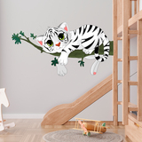 Adesivi per Bambini: Cucciolo di tigre su un ramo 4
