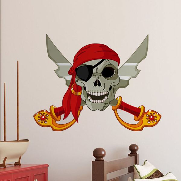 Teschio Pirata con Spade Incrociate 0