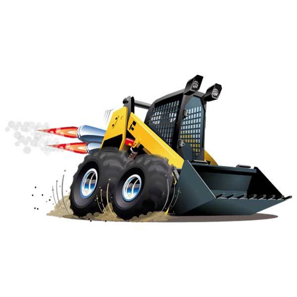 Adesivi per Bambini: Mini-loader al lavoro