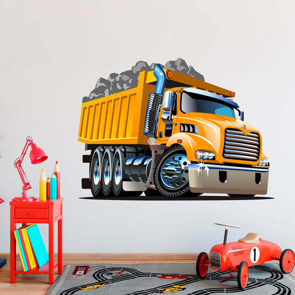 Adesivi per Bambini: Camion da cantiere carico