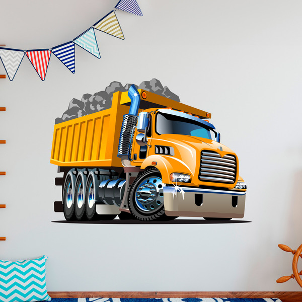 Adesivi per Bambini: Camion da cantiere carico