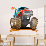 Adesivi per Bambini: Monster Truck blu e rosso 5