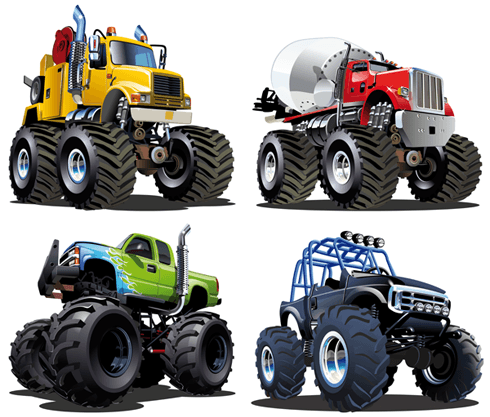 Adesivi per Bambini: Kit di Monster Truck