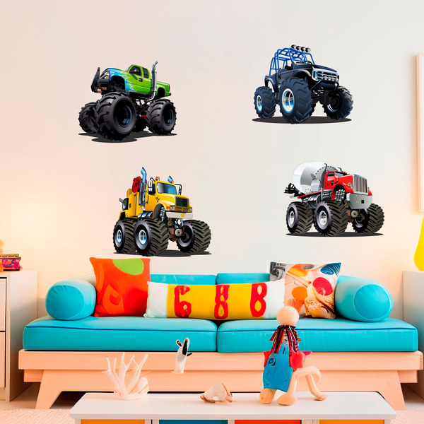 Adesivi per Bambini: Kit Monster Truck Big