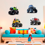 Adesivi per Bambini: Kit Monster Truck Big 5