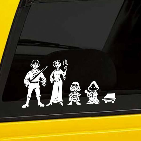 Adesivi per Auto e Moto: Pap&agrave; Luke Skywalker