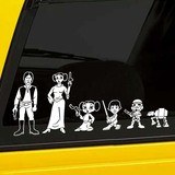 Adesivi per Auto e Moto: Padre Luke Skywalker 3