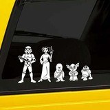 Adesivi per Auto e Moto: Padre Luke Skywalker 4